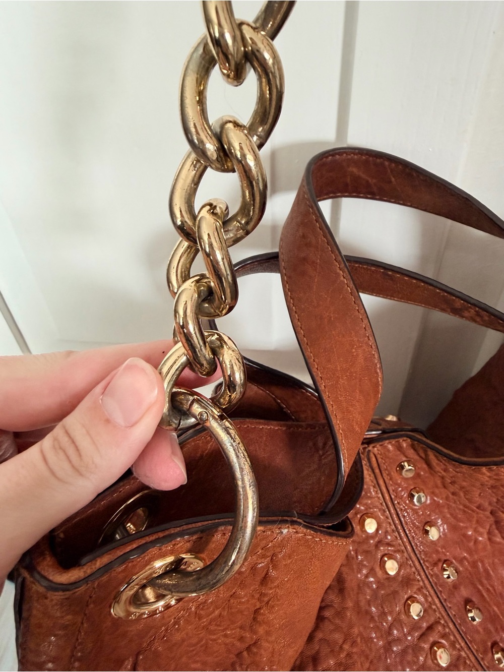 Michael Kors Tan Astor Leather Tote - Picture 6 of 7